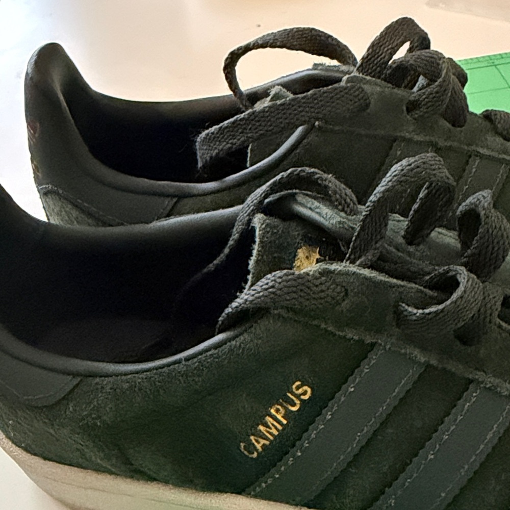 Adidas Men's Forest Green Suede Campus Sneakers size 7 - Picture 4 of 6